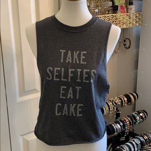 Take Seflies, Eat Cake muscle tee